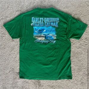 Size L - Vintage Harley Davidson of Grand Cayman Tee "Stingray City"